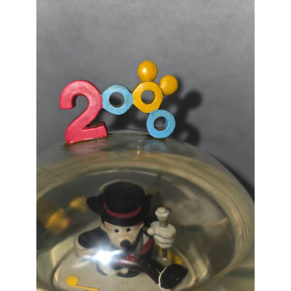 Disney Mickey Mouse Year 2000 Millenium Musical Snow Globe 1928-1955 Figures - Picture 2 of 8